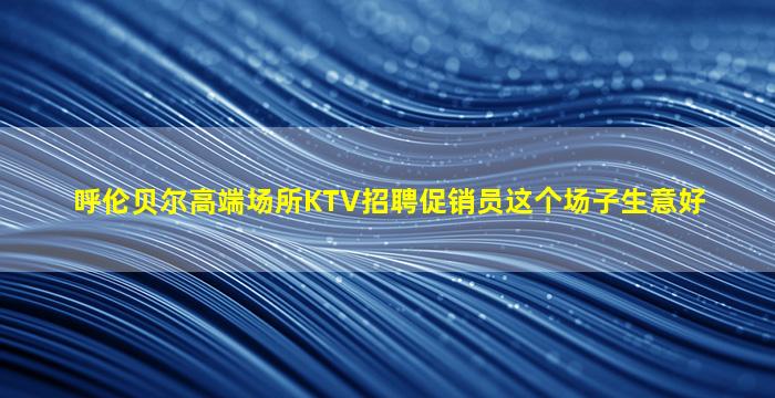 呼伦贝尔高端场所KTV招聘促销员这个场子生意好